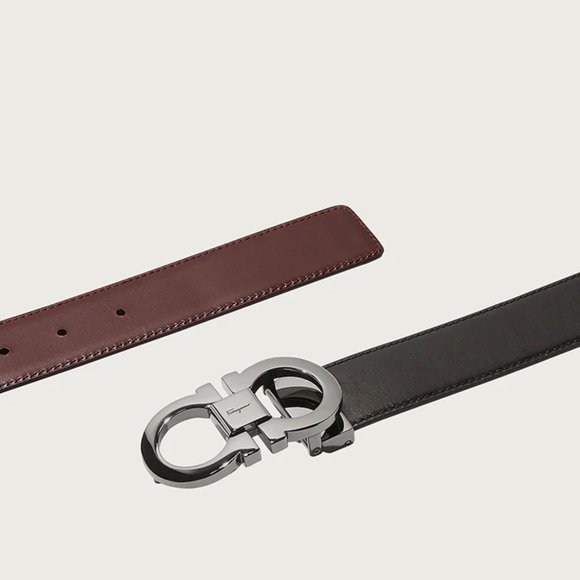 Ferragamo Reversible and Adjustable Gancini belt - Mens 32. New/Never opened - Picture 2 of 8